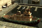 Realistic Rusty Tugboat