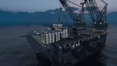 Oil Rig Dual Crane-Vessel v2 (add-on)