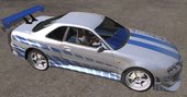 Brian's Nissan Skyline GTR R34 for Mobile