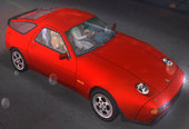 Porsche 928 Dial Wheel Rims & Scarface BLK License Plate (front & back)