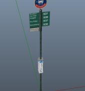 Mta Bus Stop Poles