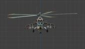 Mil Mi-24A Hind – Work in Progress (Blender File and mi24a dlc.rpf file)