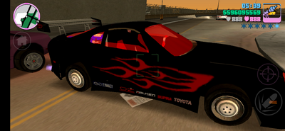 Toyota Supra Black for Mobile