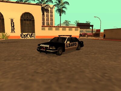 Cutscene Los Santos Police Car