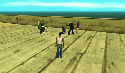GROVE STREET VS BALLAS ATTACK