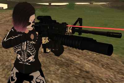 M4A1 HYBRIT SITH M203 TACTICAL LASER GOLD