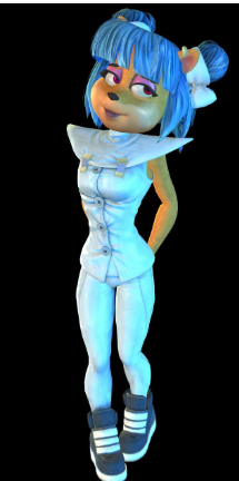Megumi from Crash Bandicoot